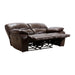 Homelegance Pecos Reclining Leather Match Loveseat 8480BRW-2 IMAGE 4