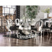 Furniture of America Orla Dining Table with Glass Top & Pedestal Base CM3726T-TABLE IMAGE 6