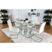 Furniture of America Richfield I Dining Table with Glass Top and Pedestal Base CM3362T-TABLE IMAGE 4