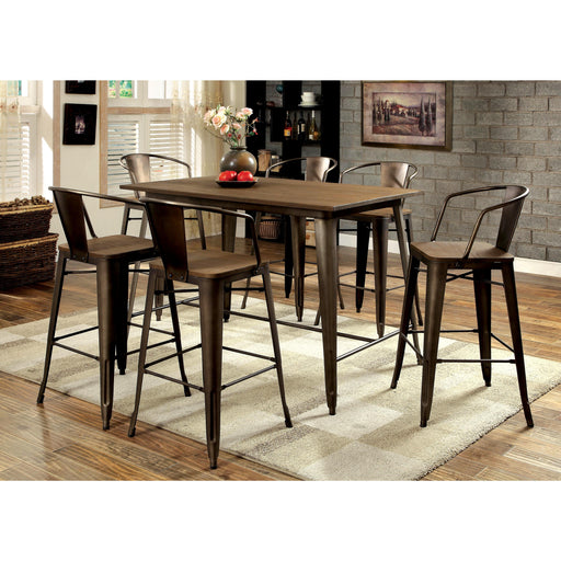 Furniture of America Cooper II Counter Height Dining Table CM3529PT IMAGE 2