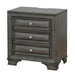 Furniture of America Brandt 3-Drawer Nightstand CM7302GY-N IMAGE 1