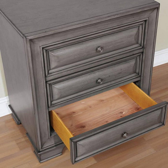 Furniture of America Brandt 3-Drawer Nightstand CM7302GY-N IMAGE 3