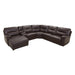 Homelegance Colombus Reclining Leather Match 6 pc Sectional 8490*6LCRR IMAGE 2