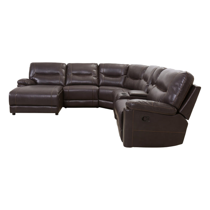 Homelegance Colombus Reclining Leather Match 6 pc Sectional 8490*6LCRR IMAGE 4