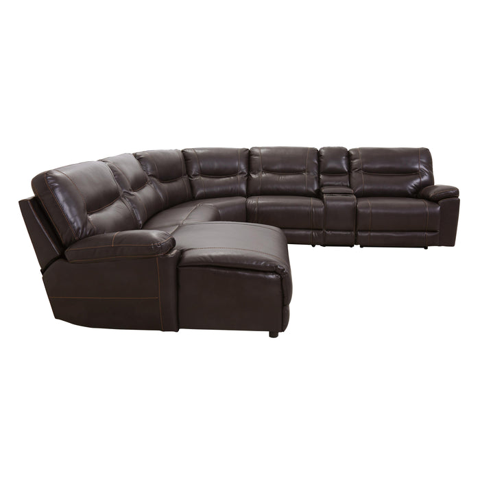 Homelegance Colombus Reclining Leather Match 6 pc Sectional 8490*6LCRR IMAGE 5