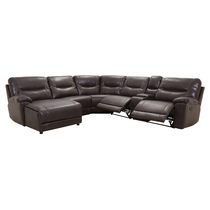 Homelegance Colombus Reclining Leather Match 6 pc Sectional 8490*6LCRR IMAGE 6