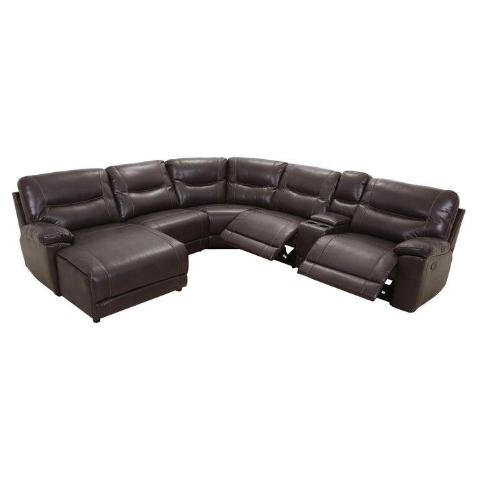 Homelegance Colombus Reclining Leather Match 6 pc Sectional 8490*6LCRR IMAGE 7