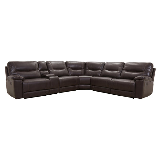 Homelegance Colombus Reclining Leather Match 6 pc Sectional 8490*6LRRR IMAGE 1