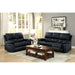 Homelegance Greeley Reclining Leather Sofa 8325BLK-3 IMAGE 3