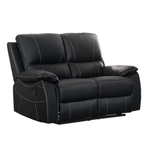 Homelegance Greeley Reclining Leather Loveseat 8325BLK-2 IMAGE 1