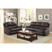 Homelegance Greeley Reclining Leather Sofa 8325BRW-3 IMAGE 3