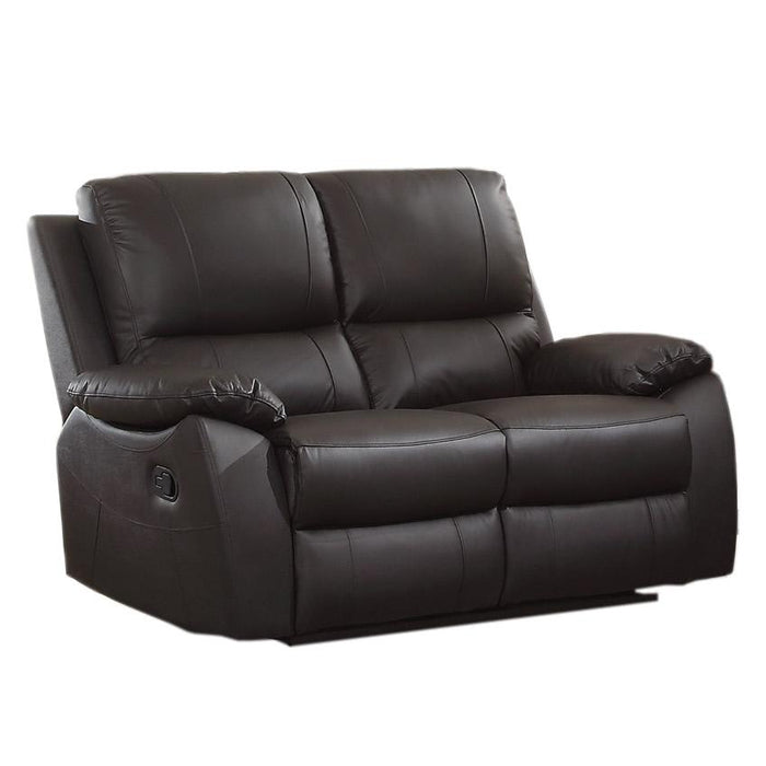 Homelegance Greeley Reclining Leather Loveseat 8325BRW-2 IMAGE 1