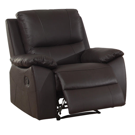 Homelegance Greeley Leather Recliner 8325BRW-1 IMAGE 1