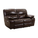 Homelegance Pecos Power Reclining Leather Match Loveseat 8480BRW-2PW IMAGE 2