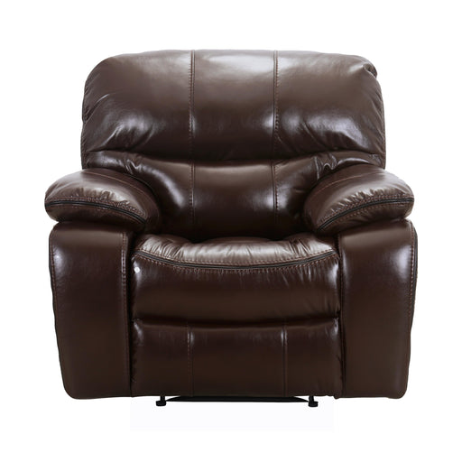 Homelegance Pecos Power Leather Match Recliner 8480BRW-1PW IMAGE 1