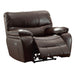 Homelegance Pecos Power Leather Match Recliner 8480BRW-1PW IMAGE 4