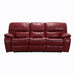 Homelegance Pecos Power Reclining Leather Match Sofa 8480RED-3PW IMAGE 1