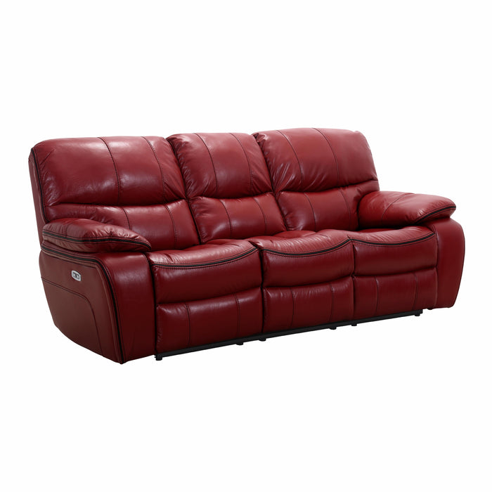 Homelegance Pecos Power Reclining Leather Match Sofa 8480RED-3PW IMAGE 2