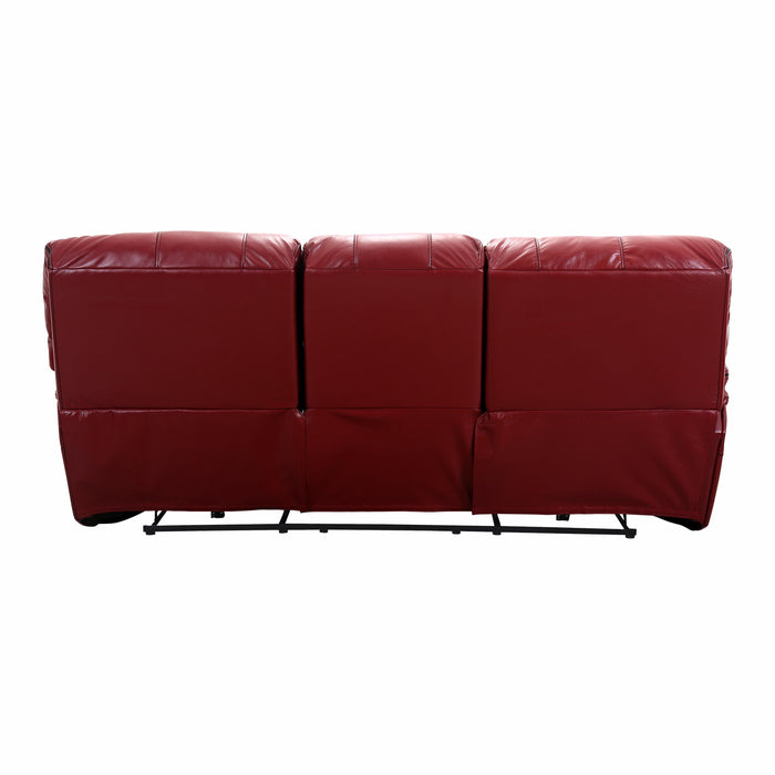 Homelegance Pecos Power Reclining Leather Match Sofa 8480RED-3PW IMAGE 4