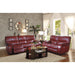 Homelegance Pecos Power Reclining Leather Match Sofa 8480RED-3PW IMAGE 6