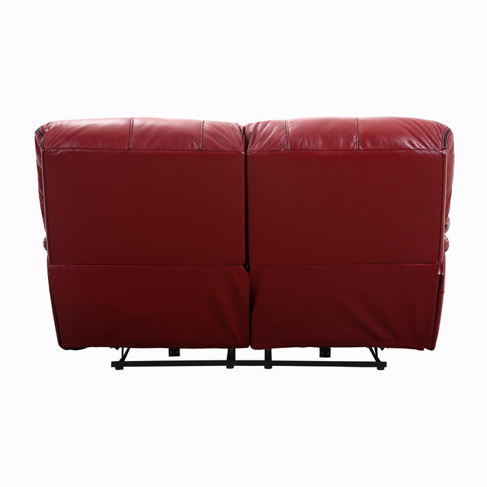 Homelegance Pecos Power Reclining Leather Match Loveseat 8480RED-2PW IMAGE 4