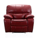 Homelegance Pecos Power Leather Match Recliner 8480RED-1PW IMAGE 1