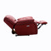 Homelegance Pecos Power Leather Match Recliner 8480RED-1PW IMAGE 5