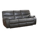 Homelegance Pecos Power Reclining Leather Match Sofa 8480GRY-3PW IMAGE 3