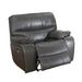 Homelegance Pecos Power Leather Match Recliner 8480GRY-1PW IMAGE 5