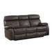 Homelegance Pendu Reclining Leather Sofa 8326BRW-3 IMAGE 1