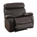 Homelegance Pendu Leather Recliner 8326BRW-1 IMAGE 1