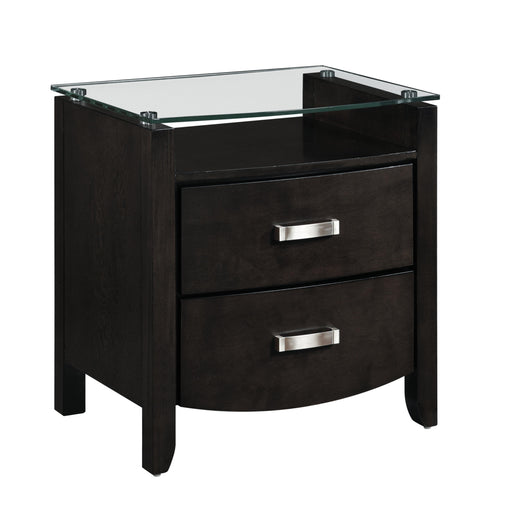 Homelegance Lyric 2-Drawer Nightstand 1737NGY-4 IMAGE 2