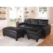 Acme Furniture Lyssa Stationary Bonded Leather Match 3 pc Sectional 51215 IMAGE 1