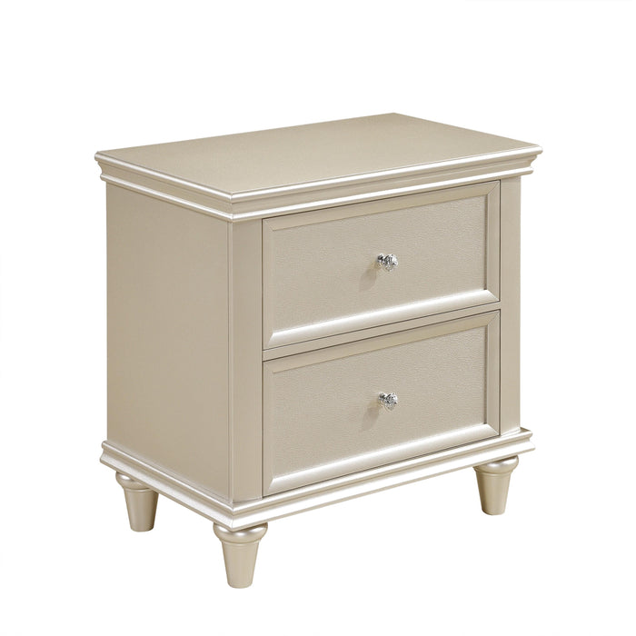 Homelegance Celandine 2-Drawer Nightstand 1928-4 IMAGE 2