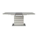 Homelegance Glissand Dining Table with Glass Top & Pedestal Base 5599-71* IMAGE 1