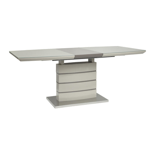 Homelegance Glissand Dining Table with Glass Top & Pedestal Base 5599-71* IMAGE 2