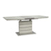 Homelegance Glissand Dining Table with Glass Top & Pedestal Base 5599-71* IMAGE 2