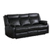 Homelegance Jude Reclining Leather Match Sofa 8201BLK-3 IMAGE 2