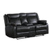 Homelegance Jude Reclining Leather Match Loveseat 8201BLK-2 IMAGE 2