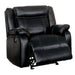 Homelegance Jude Glider Leather Match Recliner 8201BLK-1 IMAGE 5