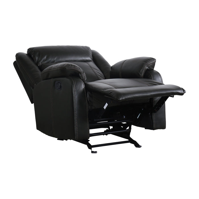 Homelegance Jude Glider Leather Match Recliner 8201BLK-1 IMAGE 6