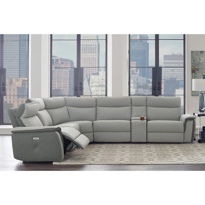 Homelegance Maroni Power Reclining Fabric 6 pc Sectional 8259*6SCPWH IMAGE 6