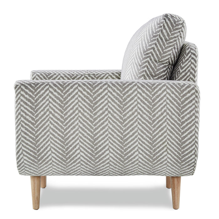 Homelegance Deryn Stationary Fabric Accent Chair 8327GY-1S IMAGE 3