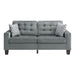 Homelegance Lantana Stationary Fabric Sofa 9957GY-3 IMAGE 1