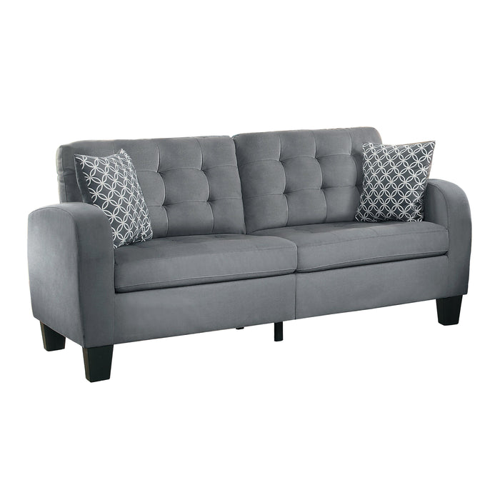 Homelegance Sinclair Stationary Fabric Sofa 8202GRY-3 IMAGE 2