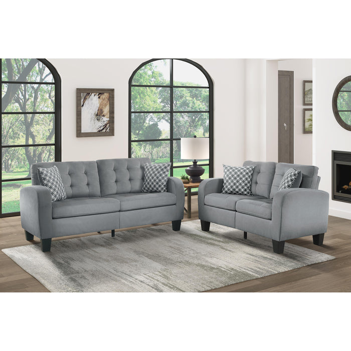 Homelegance Sinclair Stationary Fabric Sofa 8202GRY-3 IMAGE 5