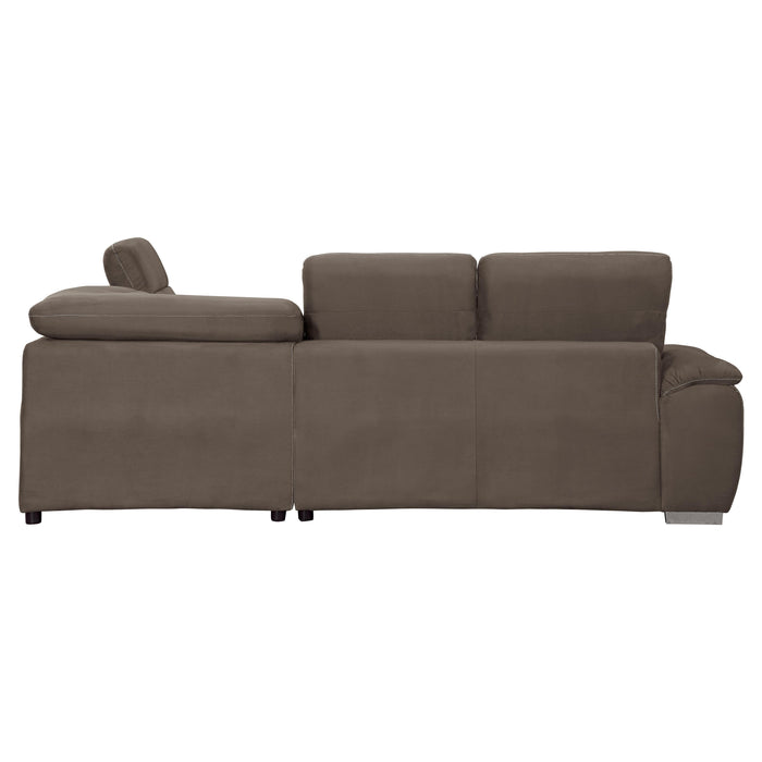 Homelegance Platina Stationary Fabric Sleeper Sectional 8277CH* IMAGE 3