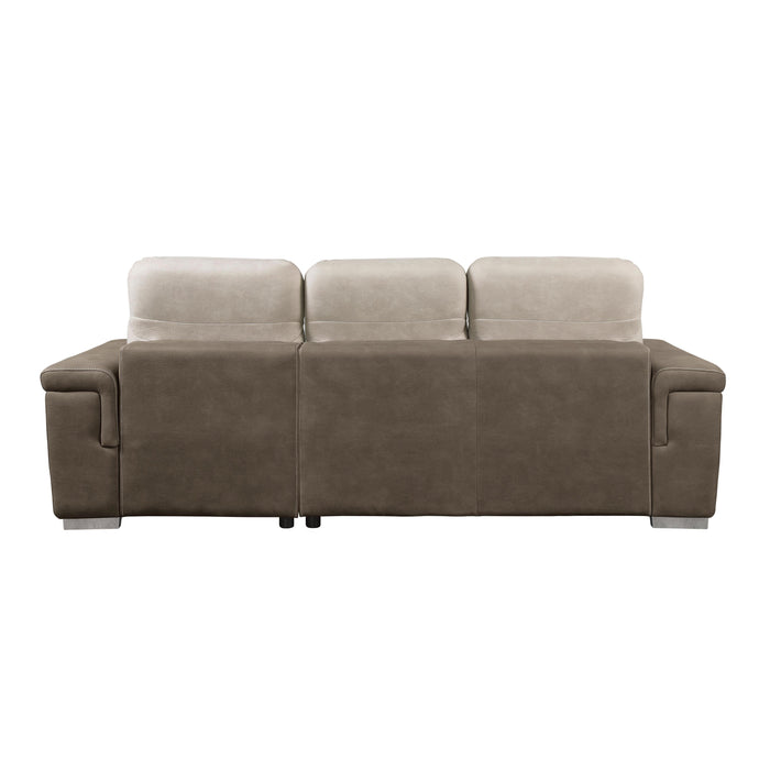 Homelegance Alfio Stationary Fabric Sleeper Sectional 9808*SC IMAGE 3