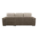 Homelegance Alfio Stationary Fabric Sleeper Sectional 9808*SC IMAGE 3