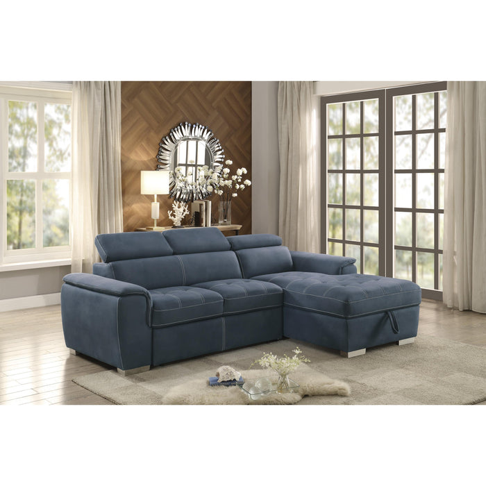 Homelegance Ferriday Stationary Fabric Sleeper Sectional 8228BU* IMAGE 9